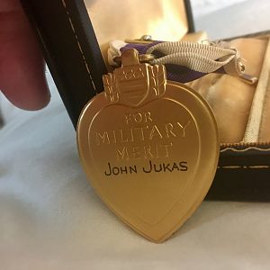 John Jukas purple heart