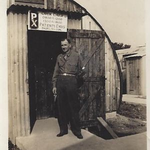 Joel W Brown - Camp Carmarthen PX - 1944