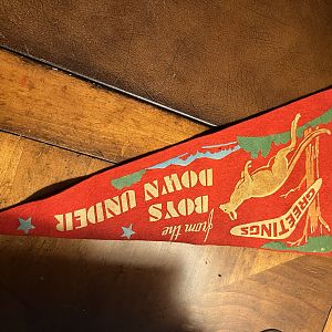 Pennant brought back from WWII