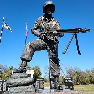 Audie Leon Murphy Statue at Audie Murphy/American Cotton Museum