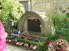 Abbey d'Ardennes  Memorial to murdered Canadian POW 002.jpg